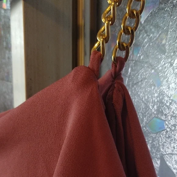 First Love Pink Ruffled Off-Shoulder Blouse - Picture 13 of 13